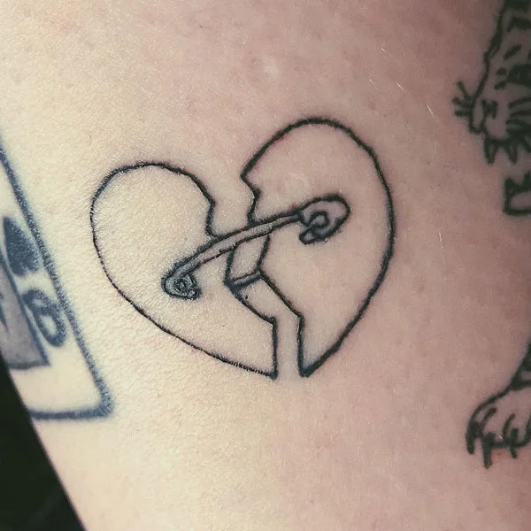Broken heart tattoo 55