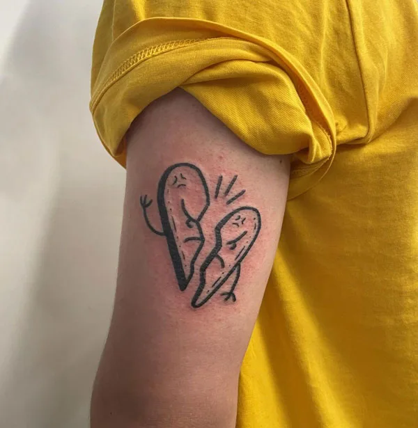 Broken heart tattoo 57