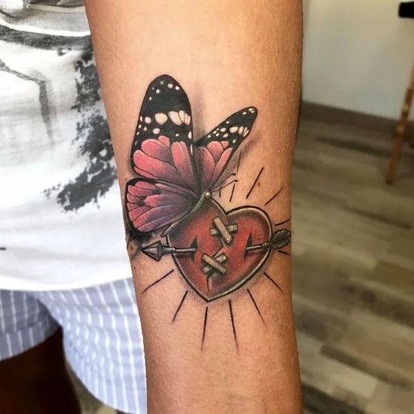 Broken heart tattoo 59