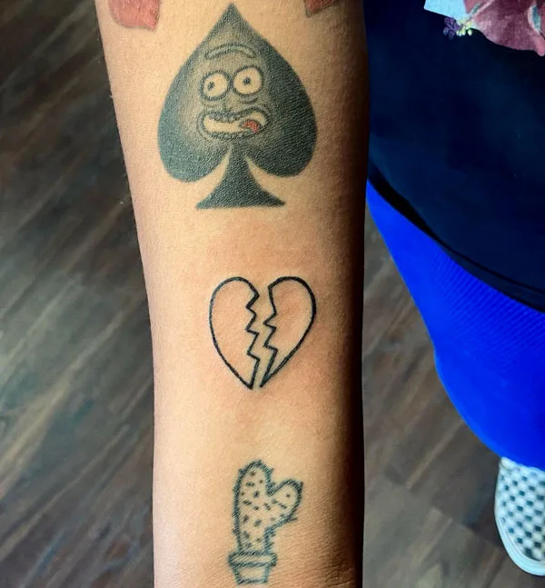 Broken heart tattoo 63