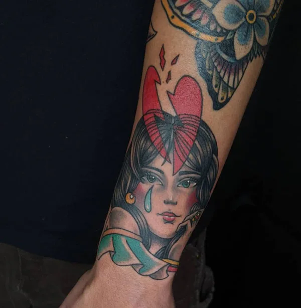Broken heart tattoo 65