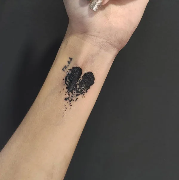 Broken heart tattoo 72
