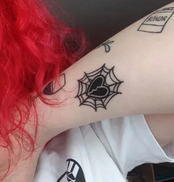 Broken heart tattoo 75