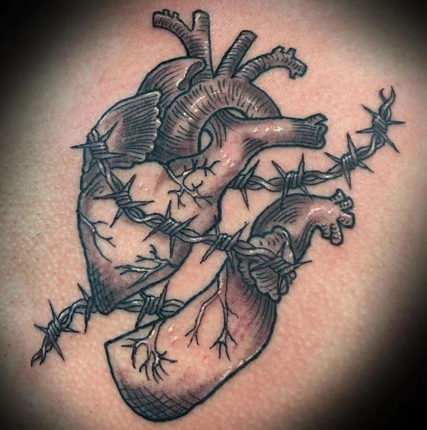Broken heart tattoo 76