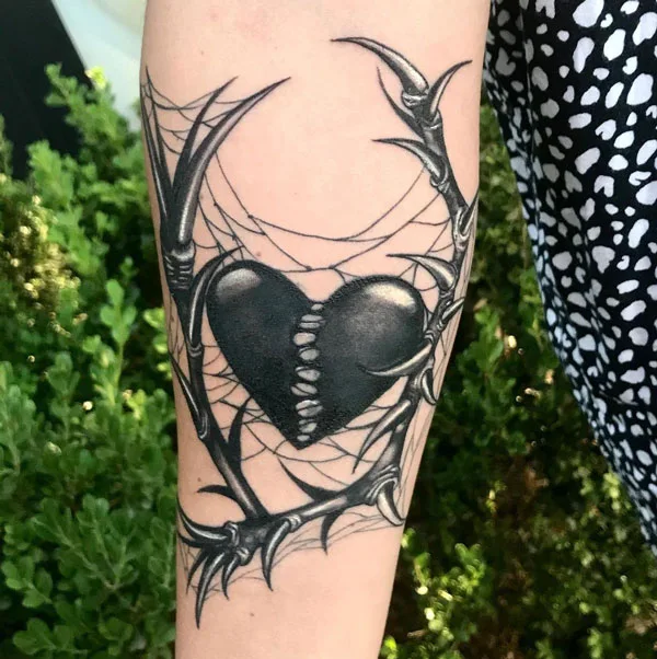 Broken heart tattoo 80