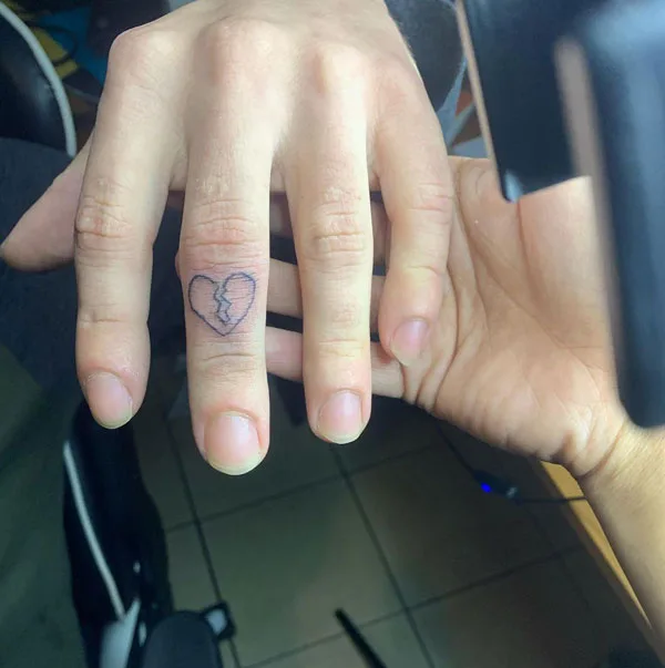 Broken heart tattoo 84