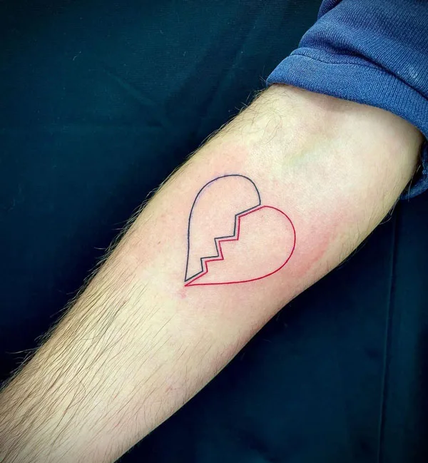 Broken heart tattoo 85