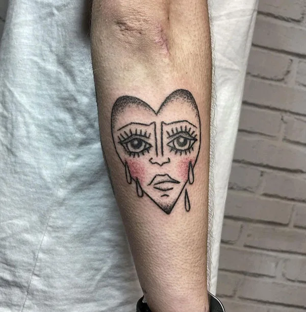 Broken heart tattoo 86