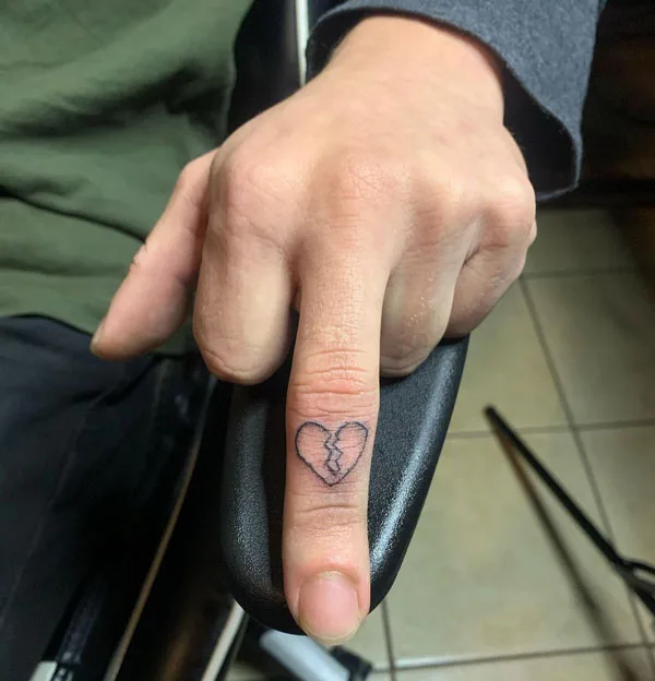 Broken heart tattoo 87
