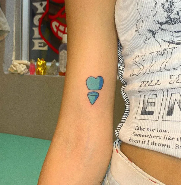 Broken heart tattoo 9