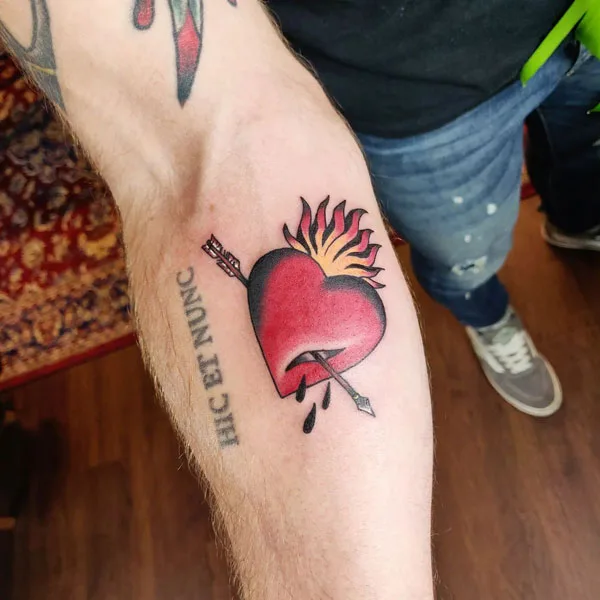 Broken heart tattoo 91
