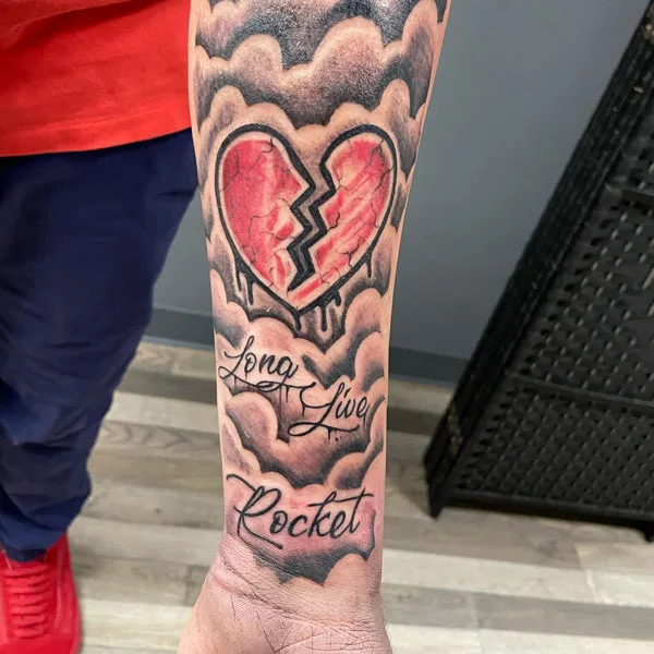 Broken heart tattoo 92
