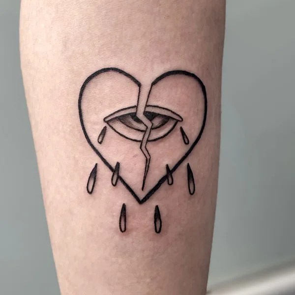 Broken heart tattoo 93