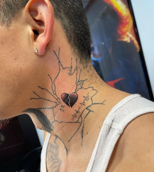 Broken heart tattoo 96