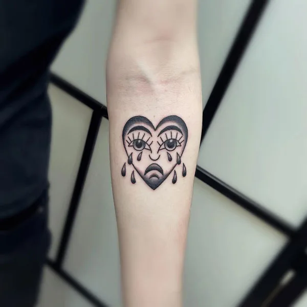 Broken heart tattoo 98