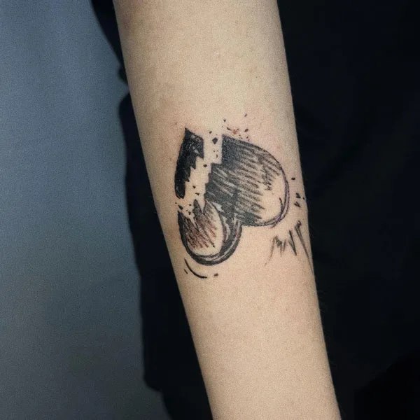 Broken heart tattoo 99