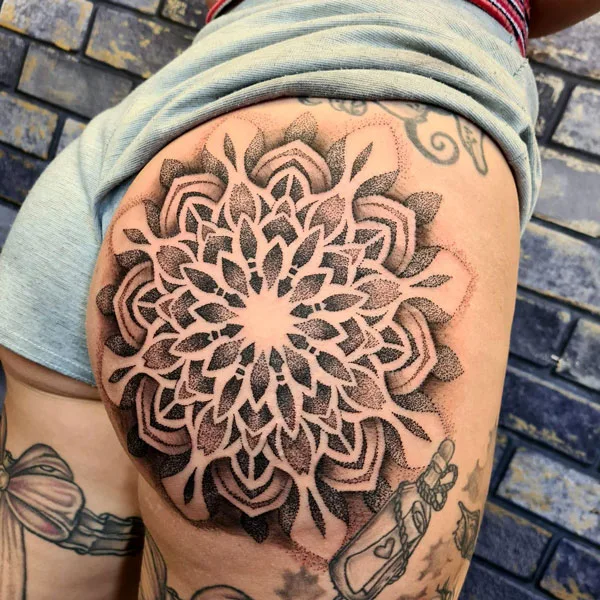 Butt tattoo 1