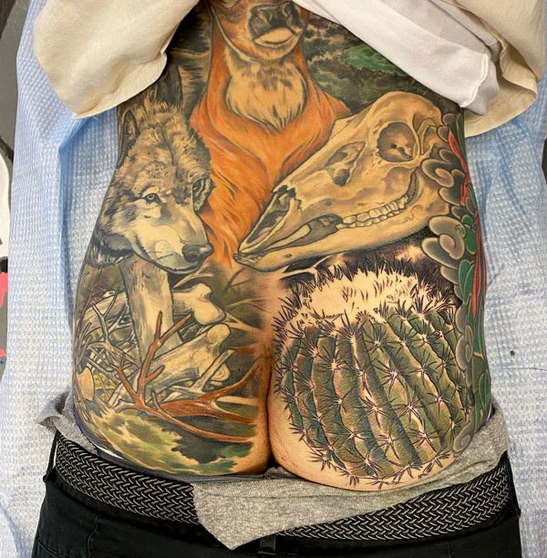 Butt tattoo 114