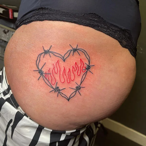 Butt tattoo 116