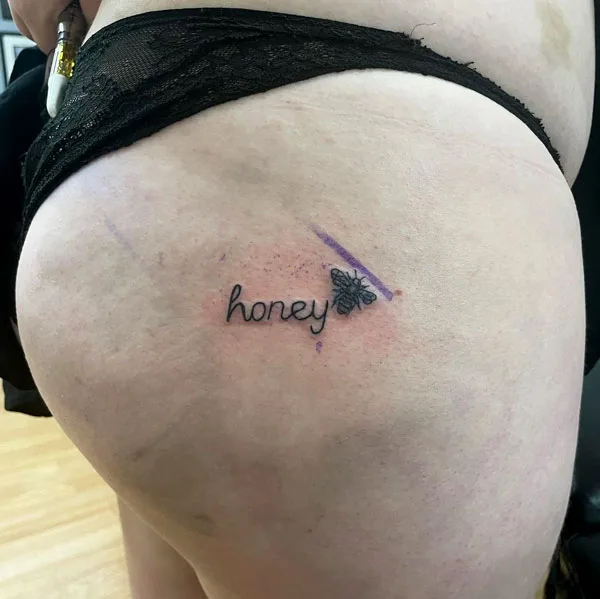 Butt tattoo 117