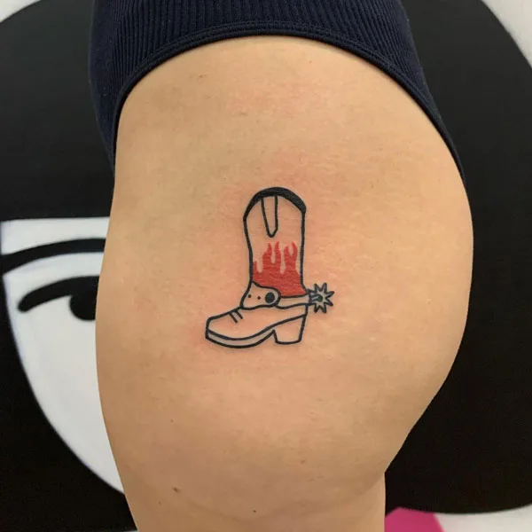 Butt tattoo 119