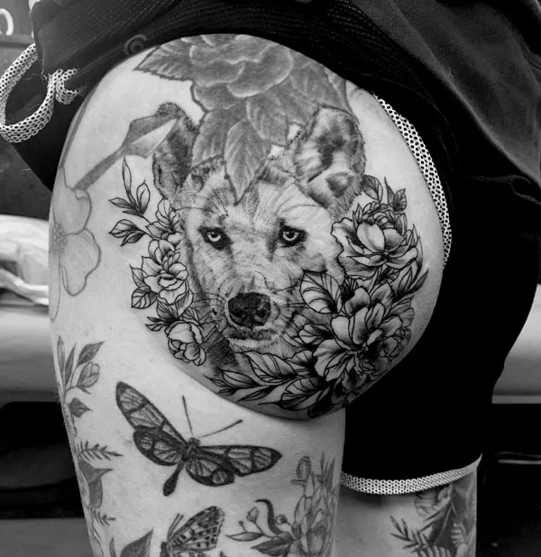 Butt tattoo 123