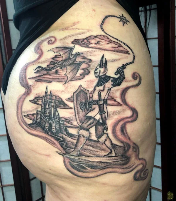 Butt tattoo 128