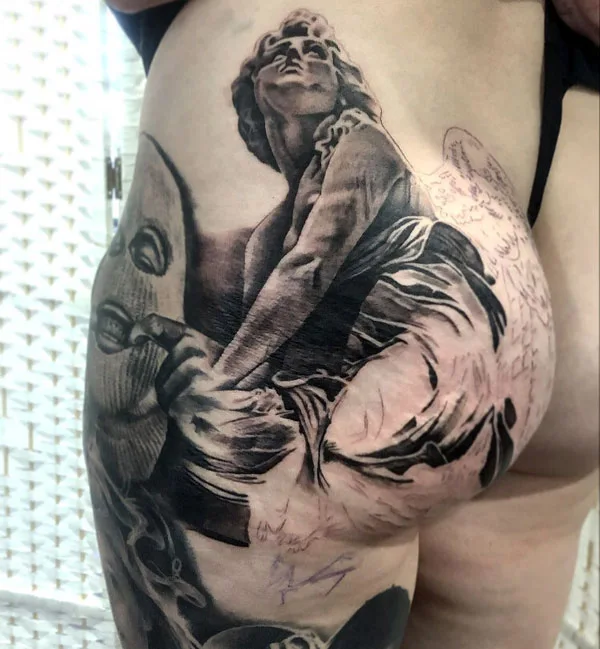 Butt tattoo 129