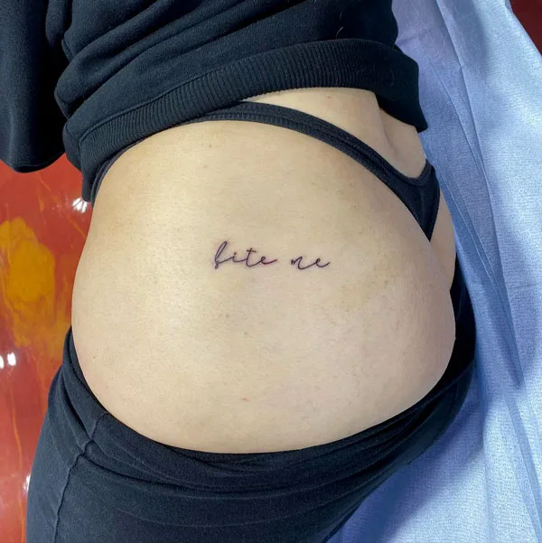 Butt tattoo 143