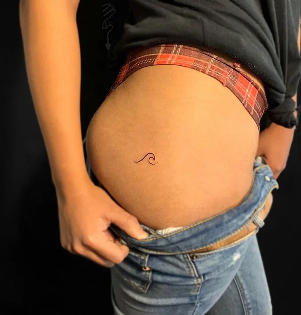 Butt tattoo 152