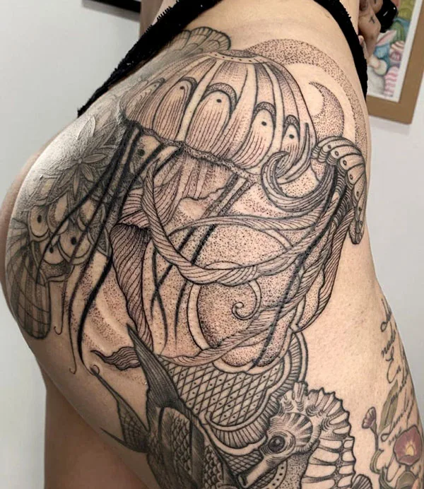 Butt tattoo 156