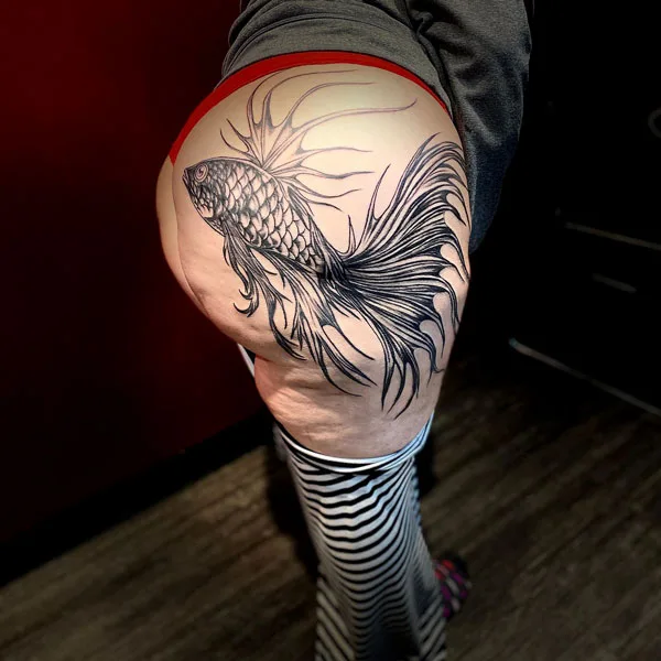 Butt tattoo 157