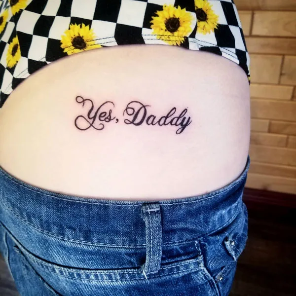 Butt tattoo 161