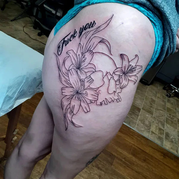 Butt tattoo 182