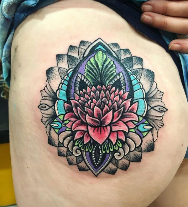 Butt tattoo 196