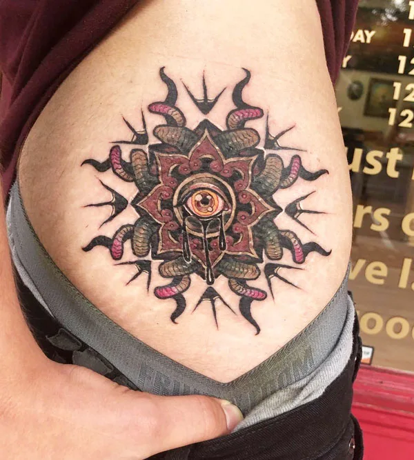 Butt tattoo 205