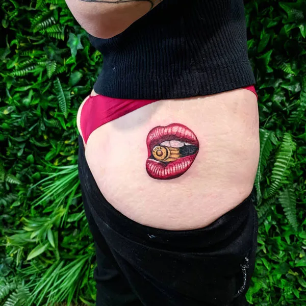 Butt tattoo 215