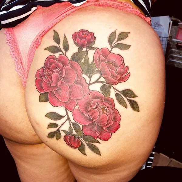 Butt tattoo 216