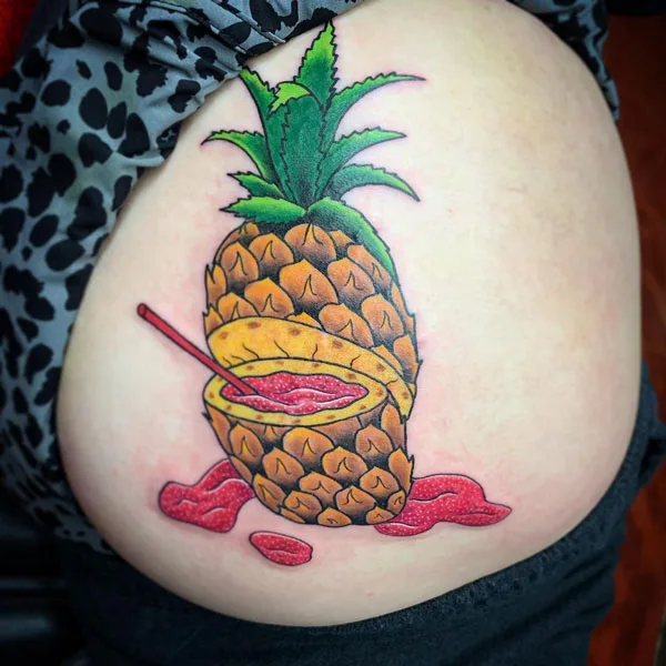 Butt tattoo 235