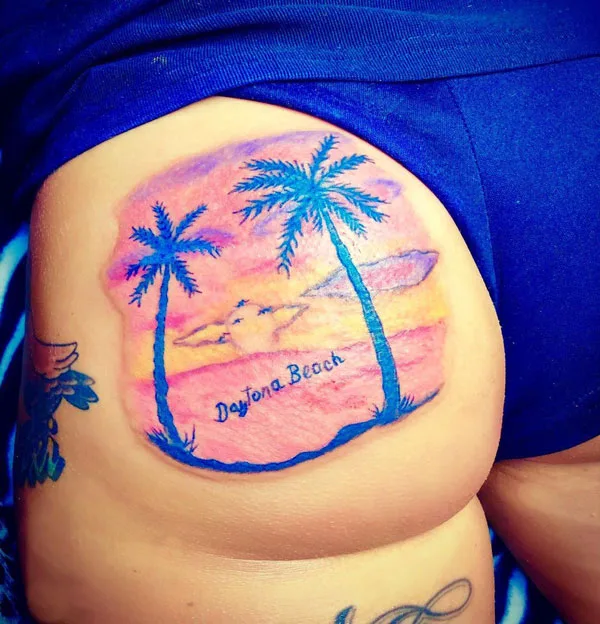 Butt tattoo 236