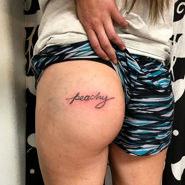 Butt tattoo 253