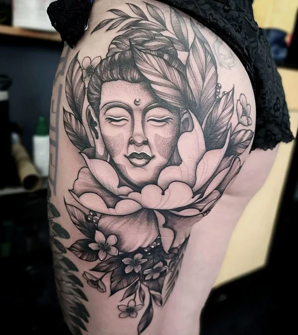 Butt tattoo 256