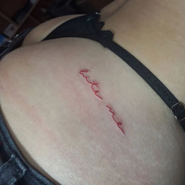 Butt tattoo 257