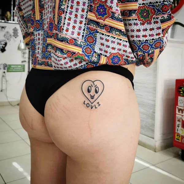 Butt tattoo 261