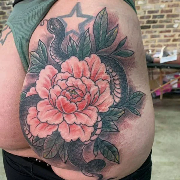 Butt tattoo 265