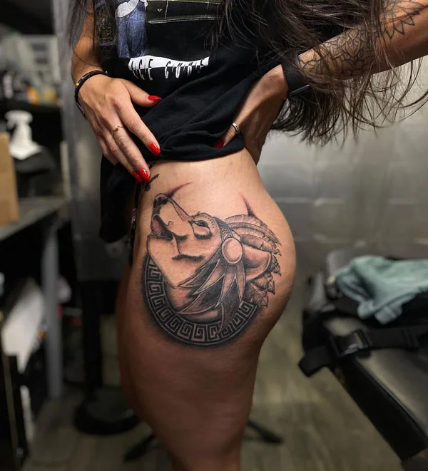Butt tattoo 276