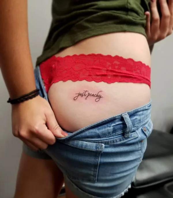 Butt tattoo 277