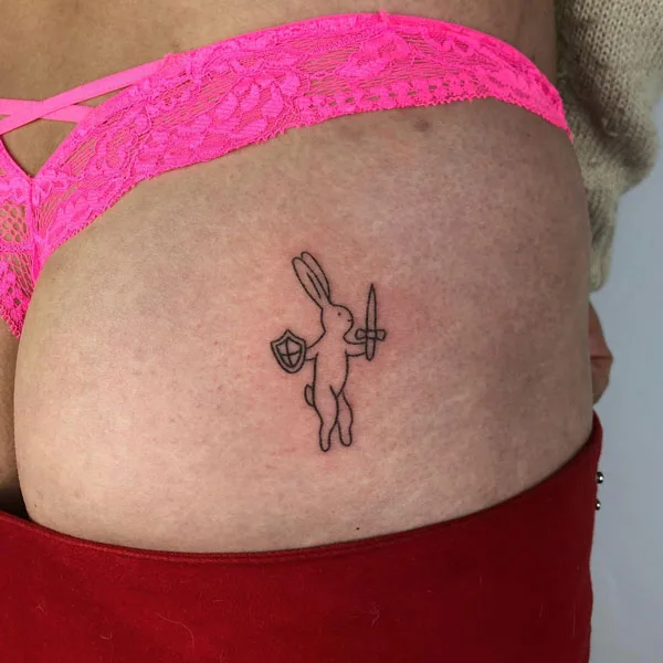 Butt tattoo 278