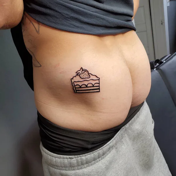 Butt tattoo 279