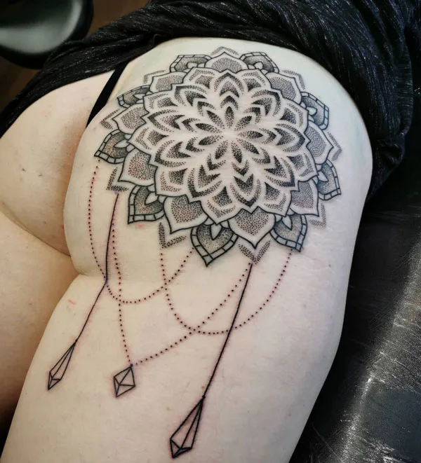 Butt tattoo 282